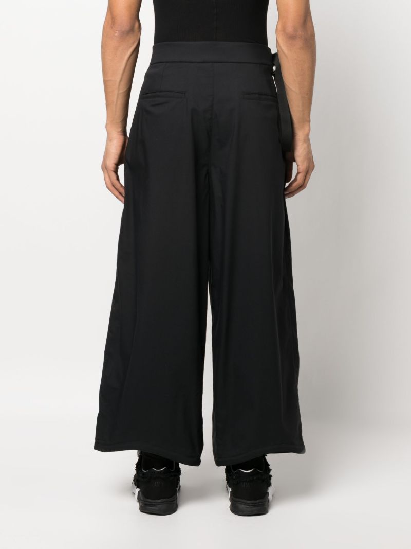 Black Micro Twill Trousers
