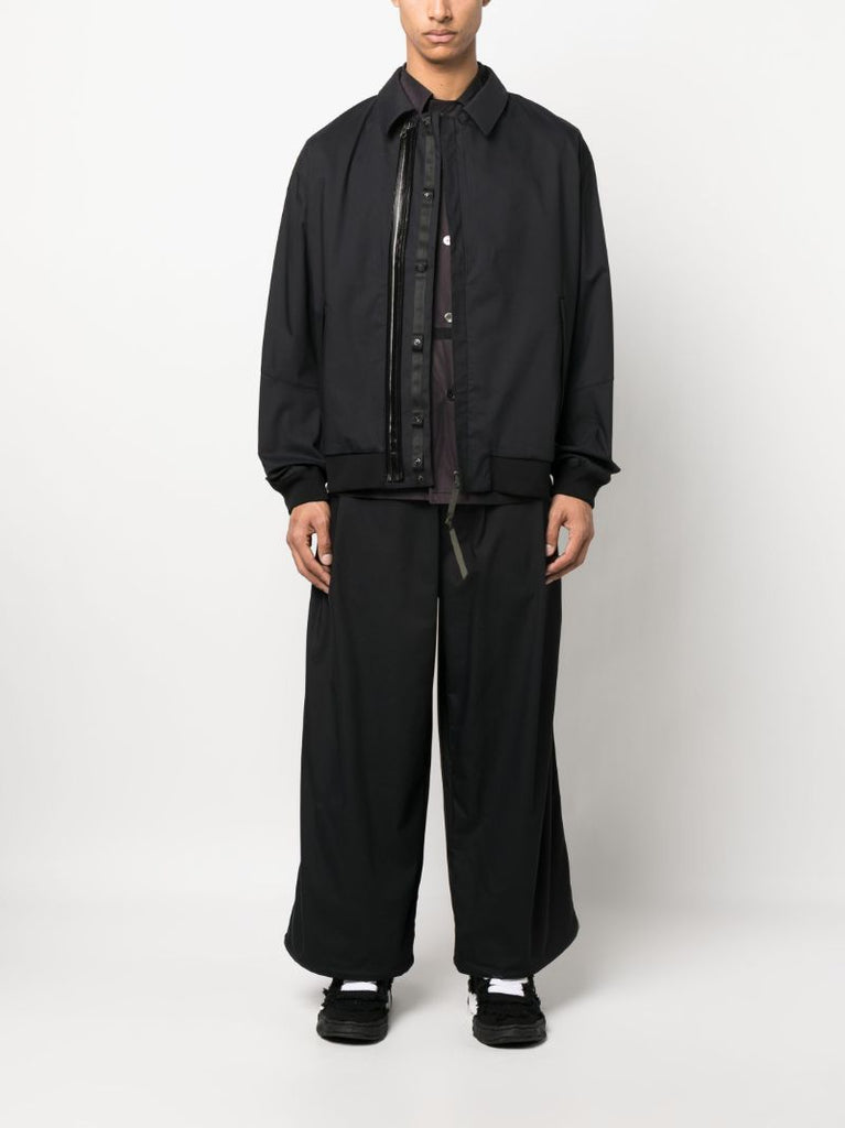 Black Micro Twill Trousers