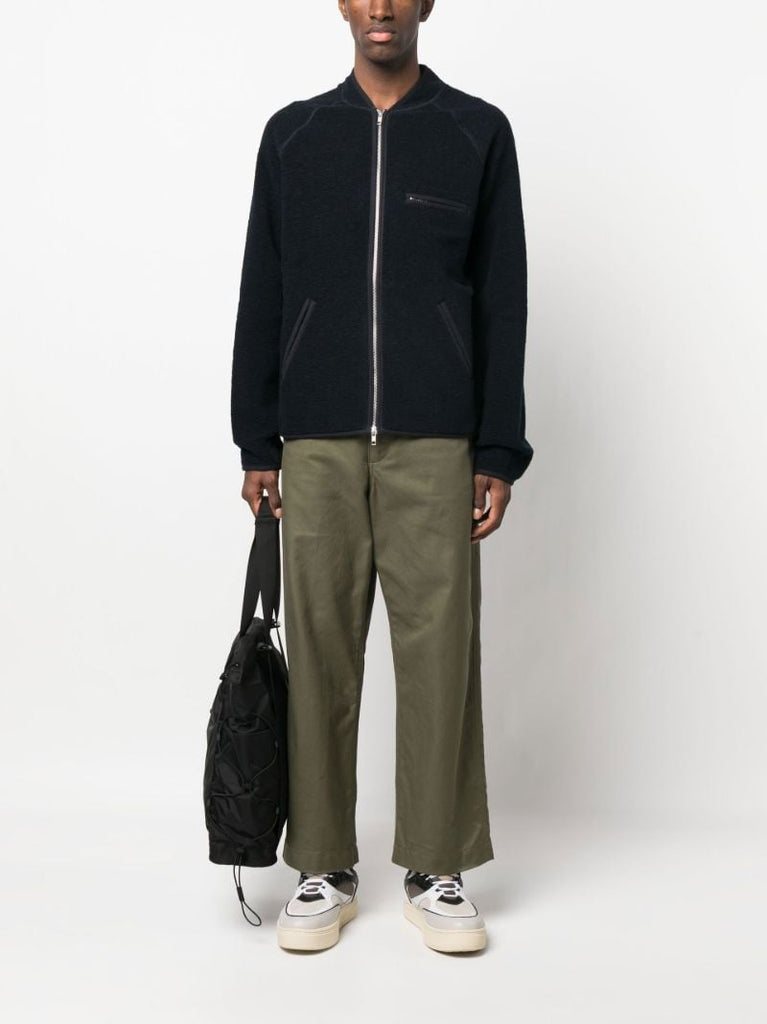 Blue Zip-up Fleece Jacket
