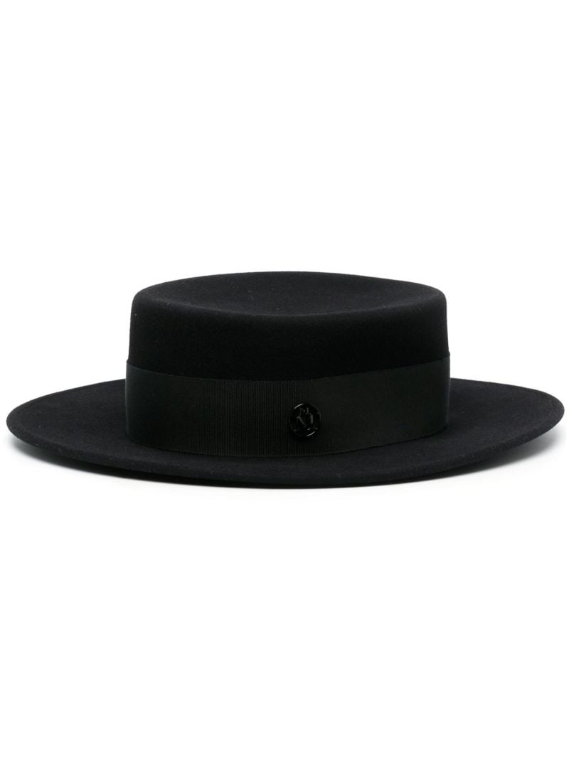 Black Kiki Canotier Hat