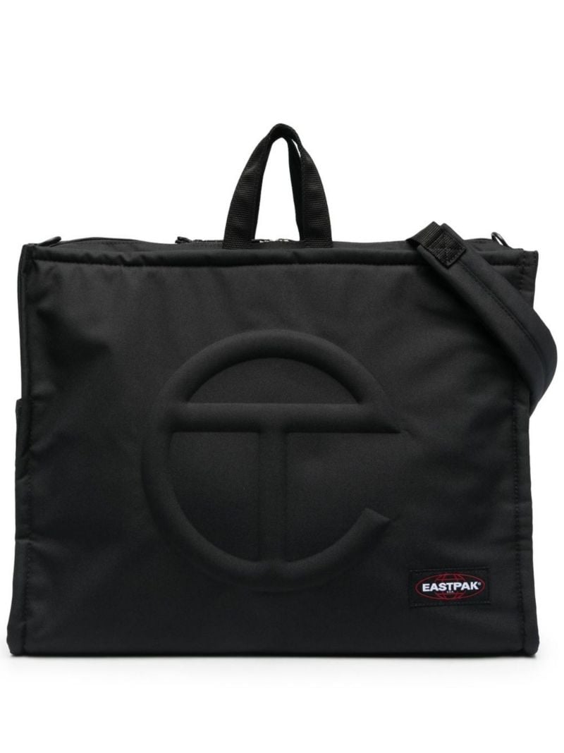 X Telfar Black Shopper Tote Backpack