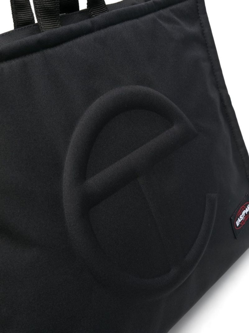 X Telfar Black Shopper Tote Backpack