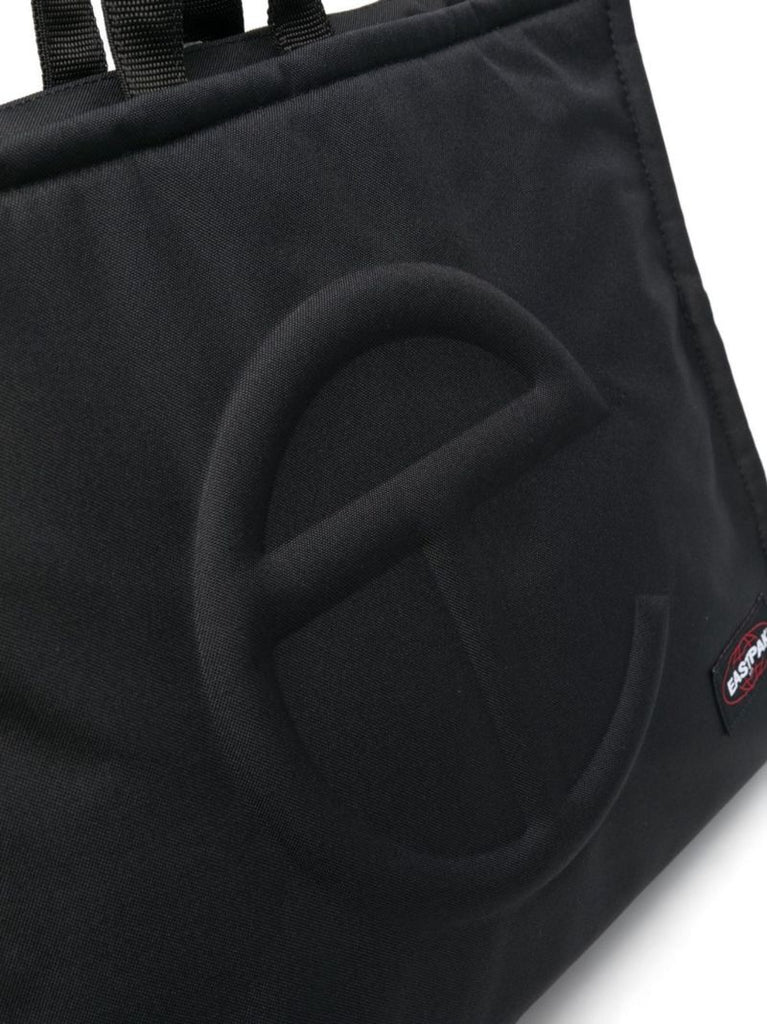 X Telfar Black Shopper Tote Backpack