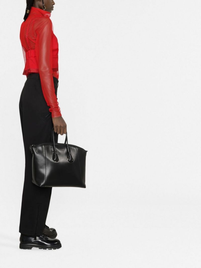Red Layered Long Sleeve Top