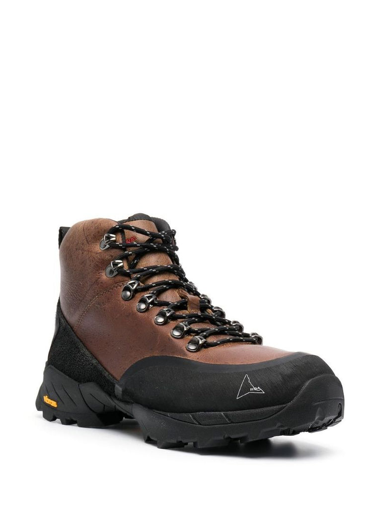 Brown Andreas Leather Ankle Boots
