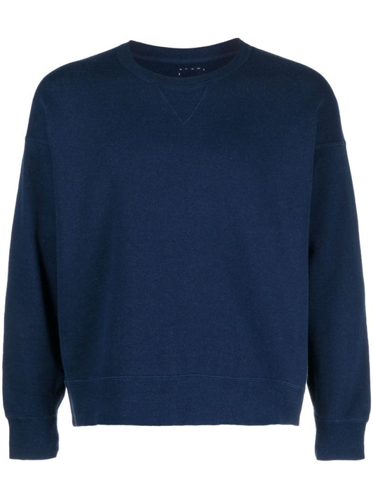 Indigo Blue Jumbo Cotton Sweatshirt