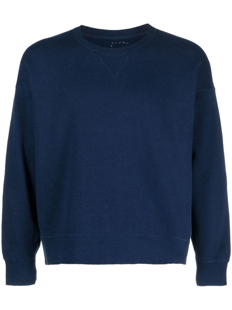 Indigo Blue Jumbo Cotton Sweatshirt