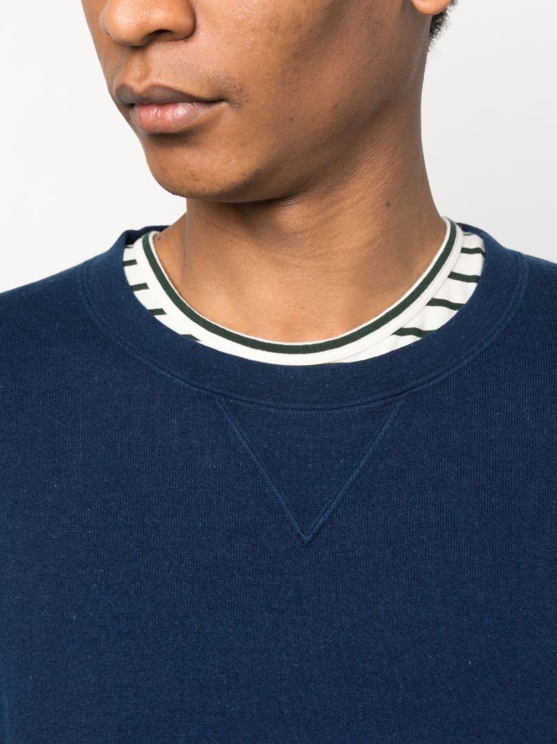Indigo Blue Jumbo Cotton Sweatshirt