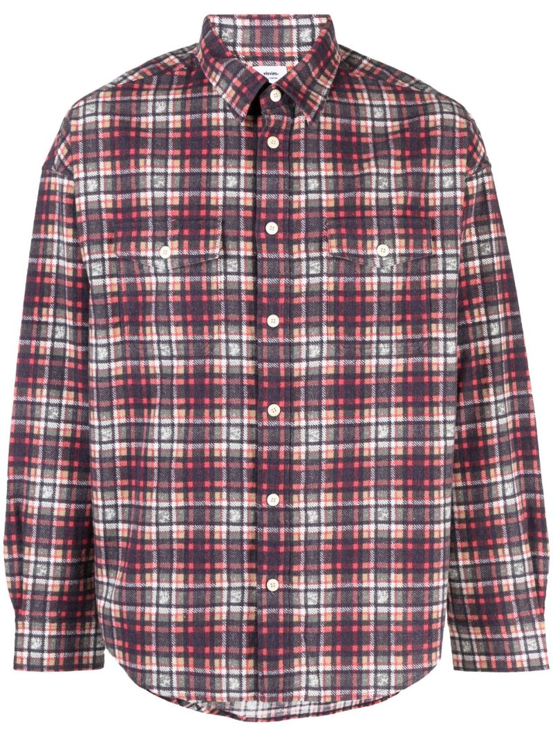 Red Pioneer Khadi Check Shirt