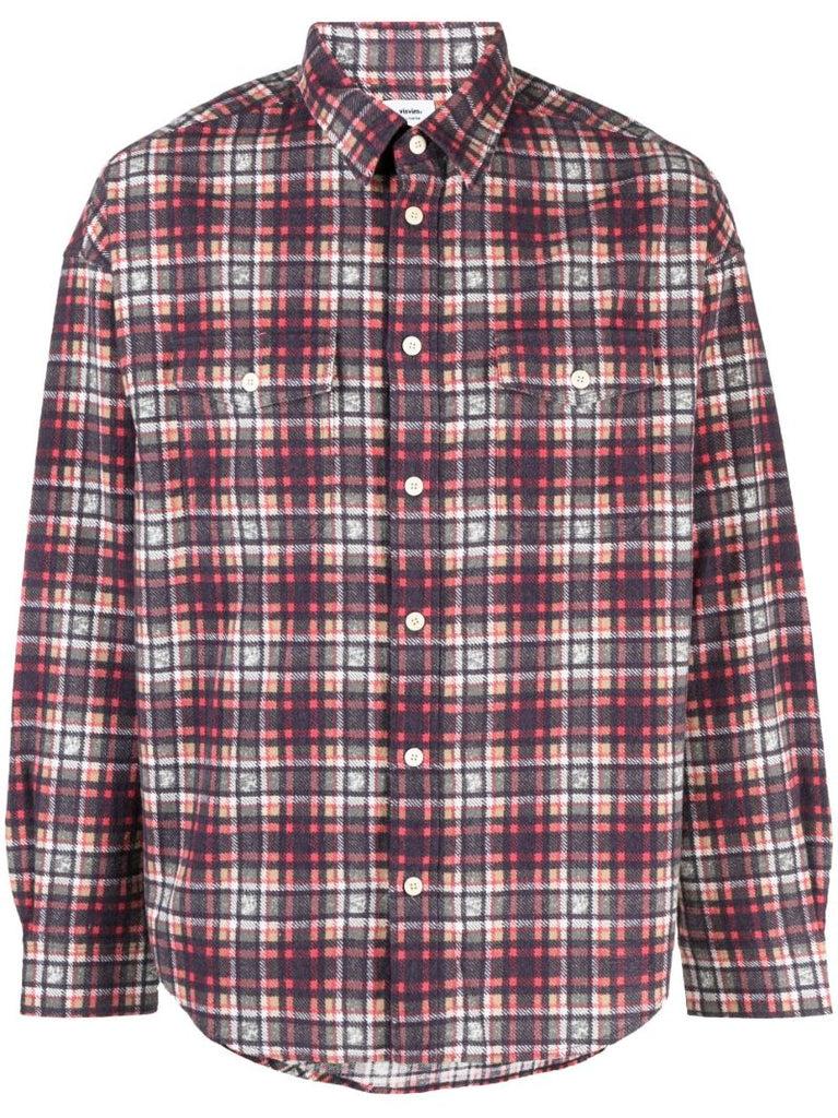 Red Pioneer Khadi Check Shirt