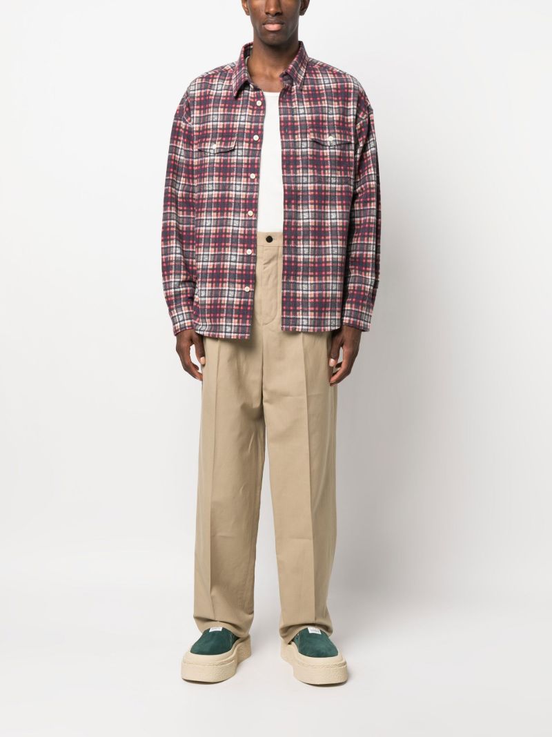 Red Pioneer Khadi Check Shirt