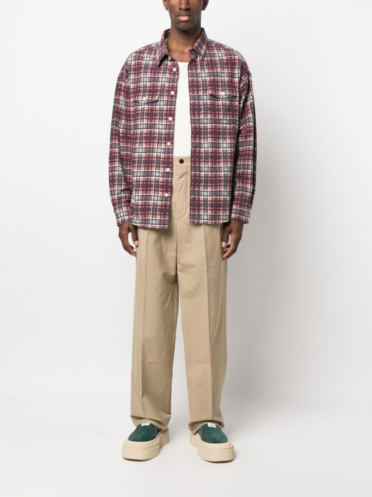 Red Pioneer Khadi Check Shirt