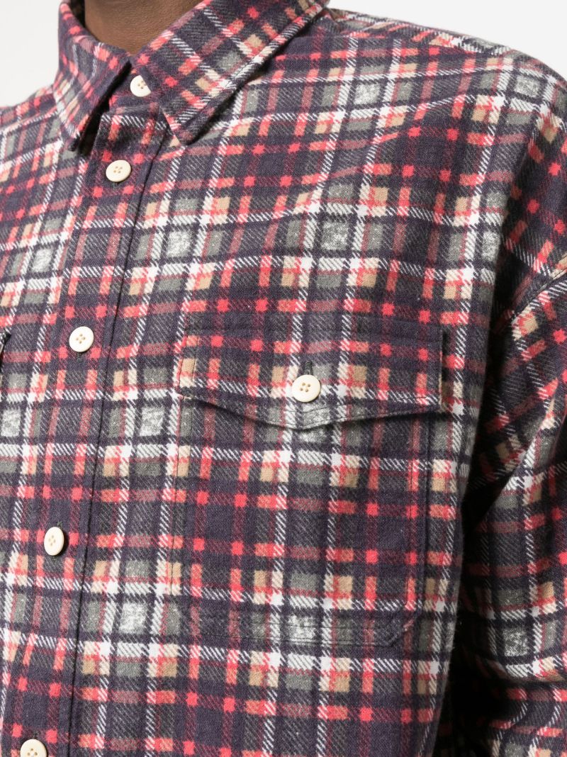Red Pioneer Khadi Check Shirt