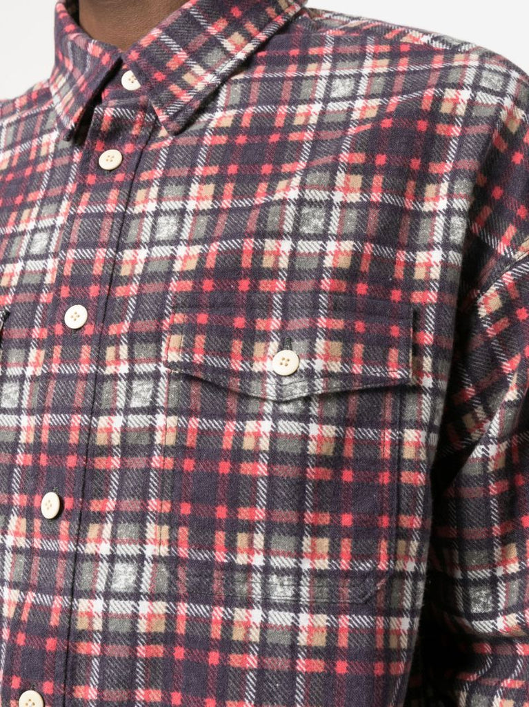 Red Pioneer Khadi Check Shirt