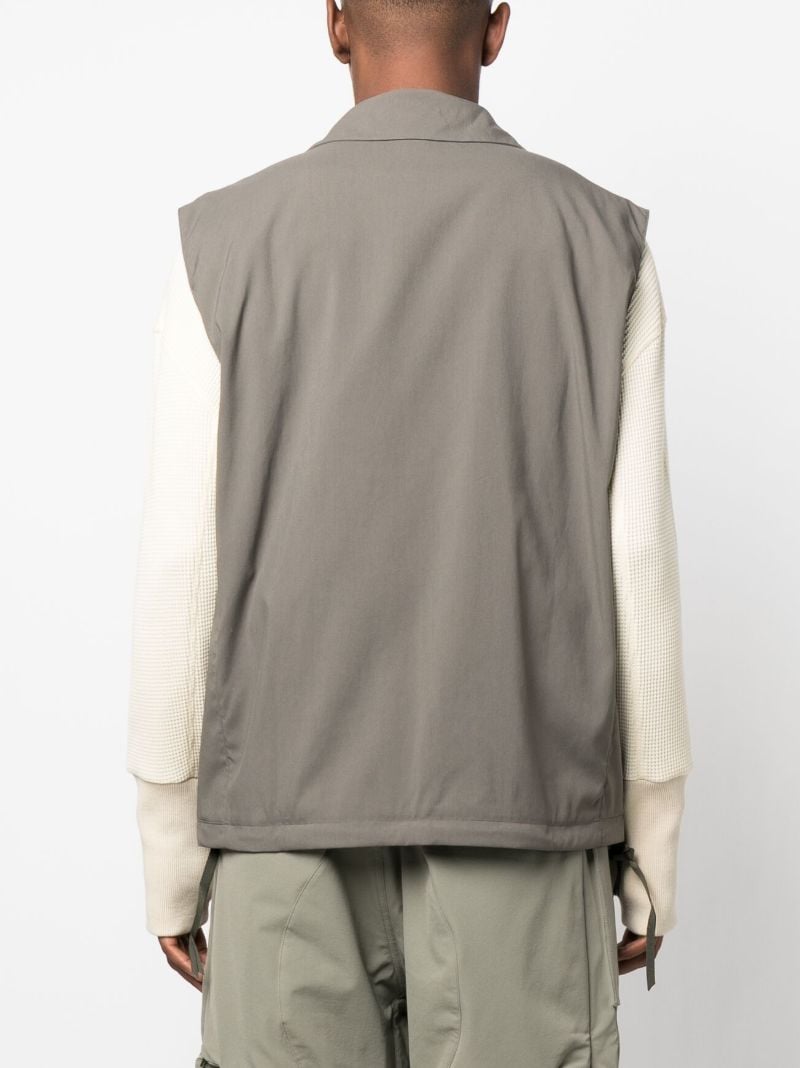 Grey Rider Sleeveless Biker Jacket