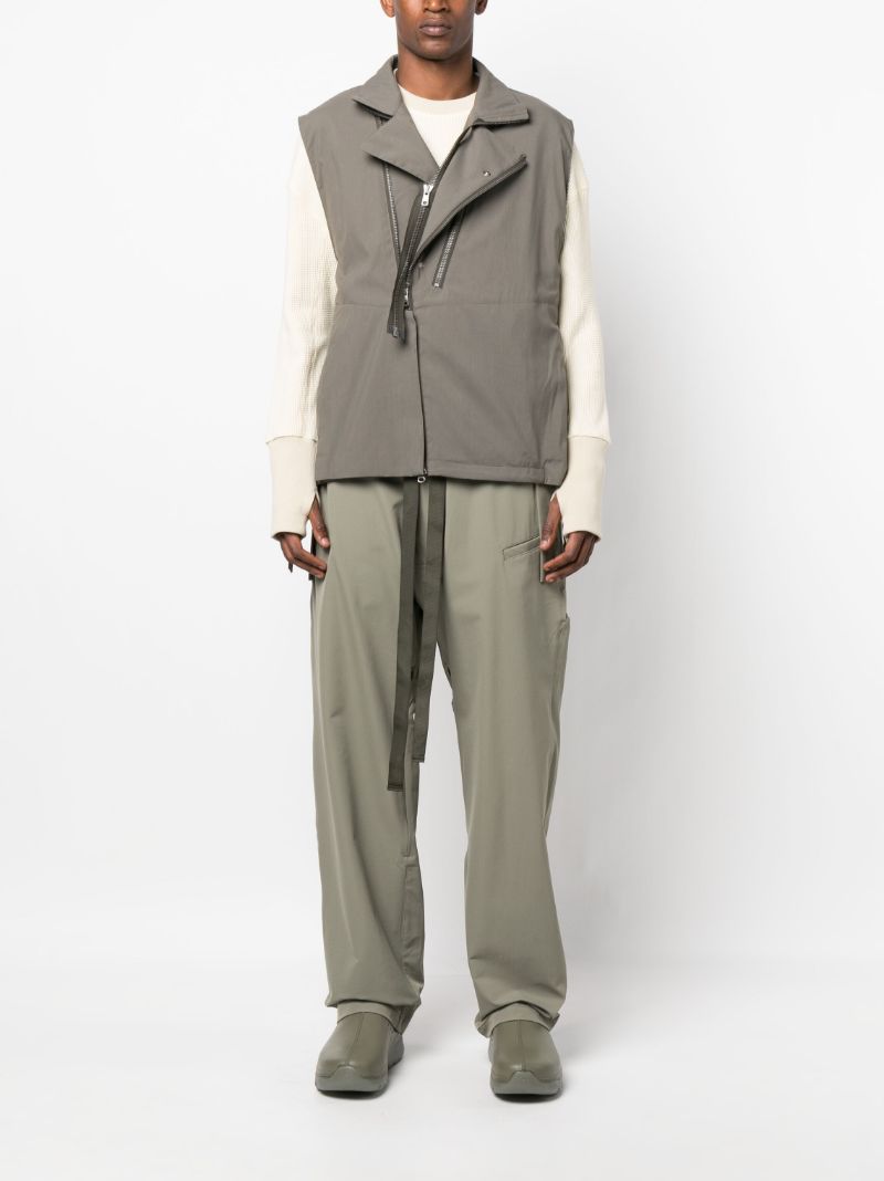 Grey Rider Sleeveless Biker Jacket