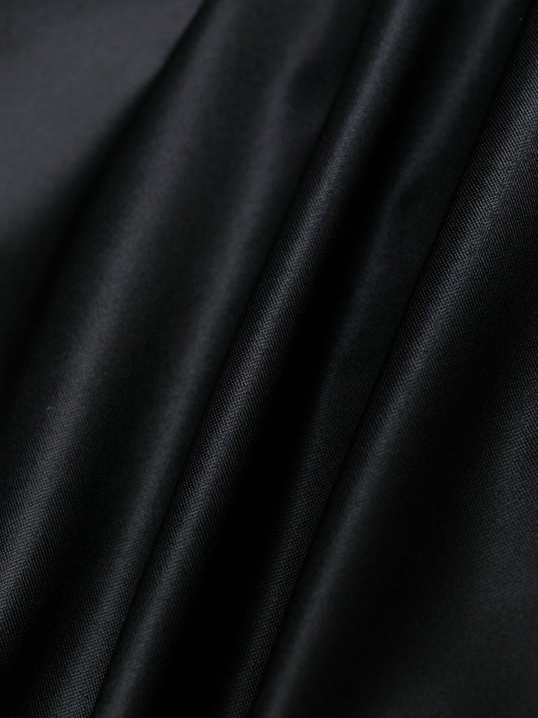 Black Shaping Satin Cotton Thong