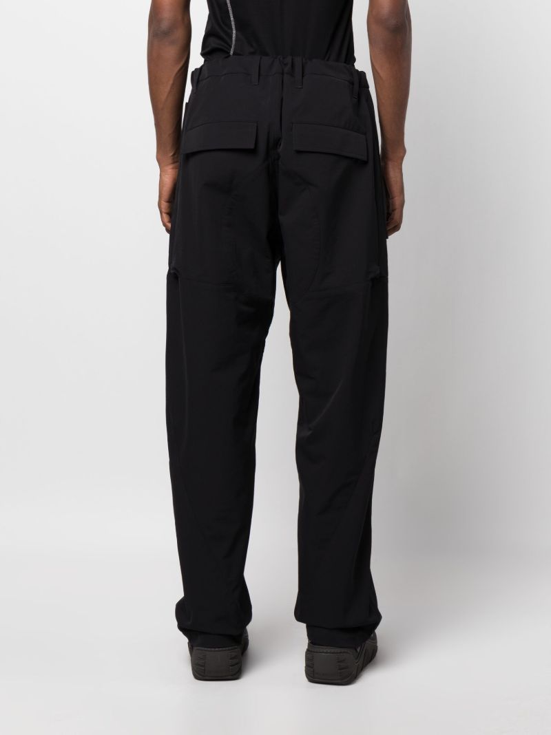 Black Vent Straight Trousers