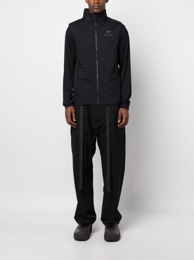 Black Vent Straight Trousers