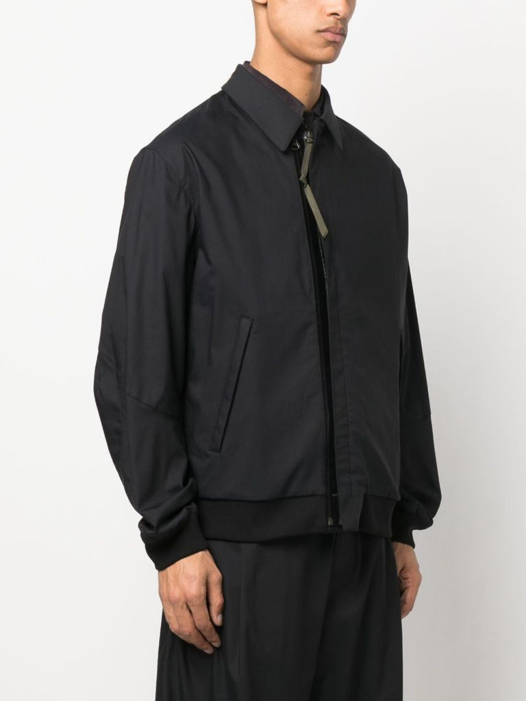 Black Micro Twill Jacket