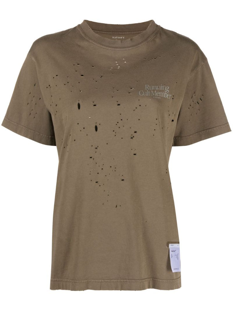Brown Mothtech Running T-shirt