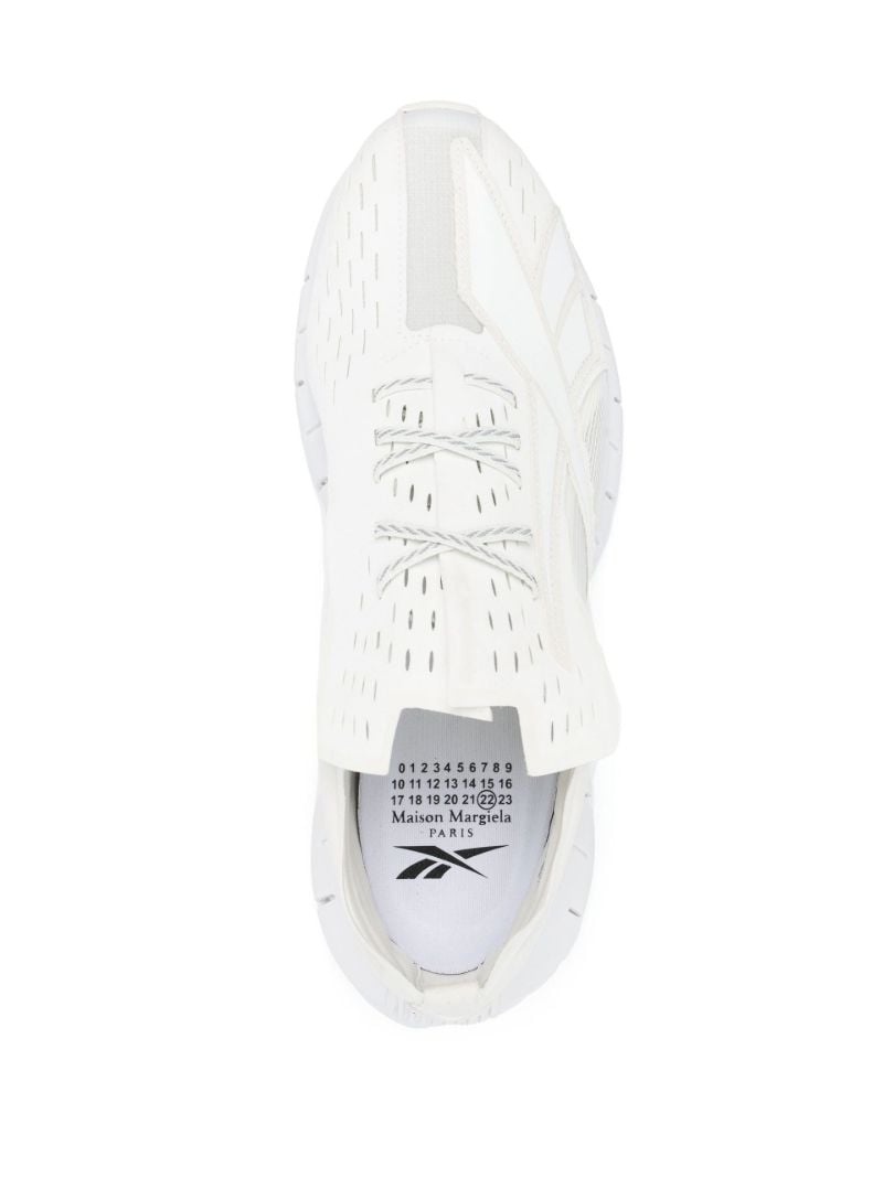 X Maison Margiela White Zig 3d Storm Low-top Sneakers