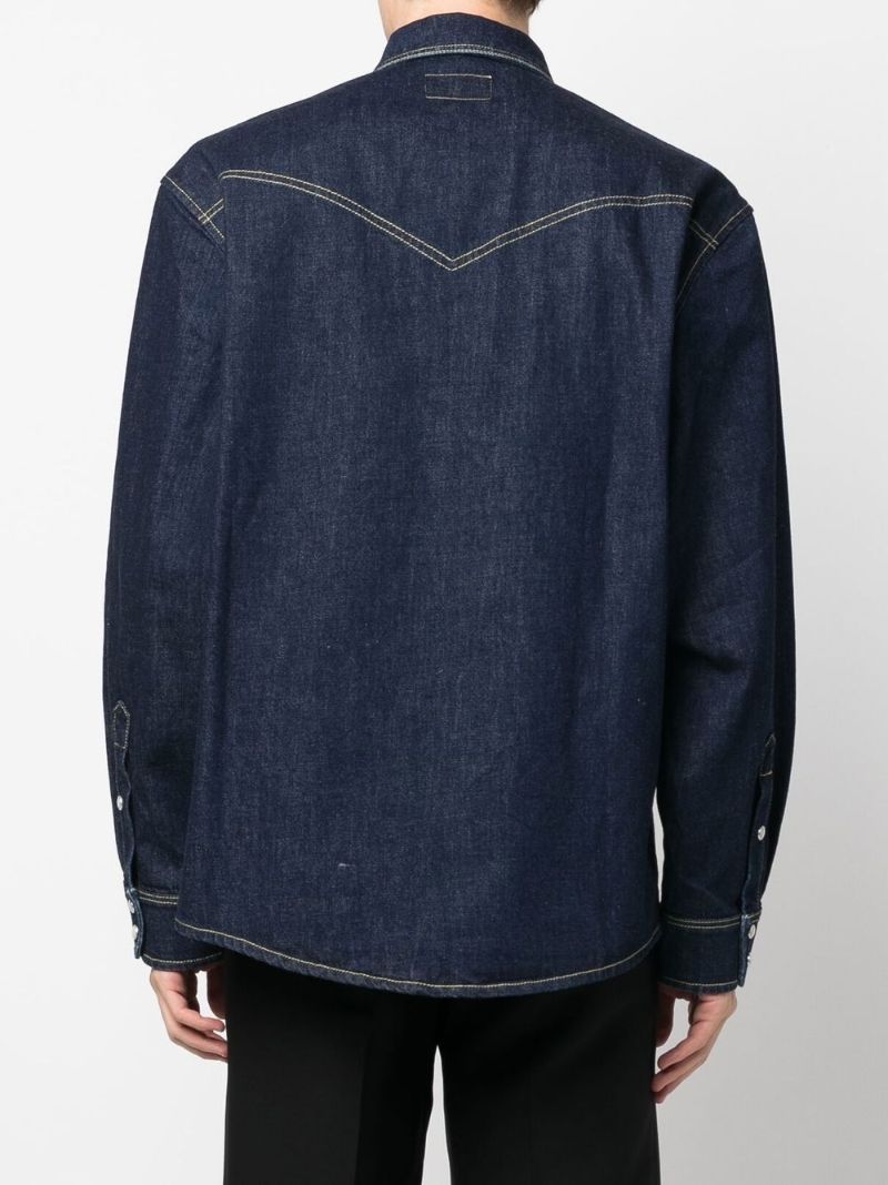 Blue Western Denim Shirt