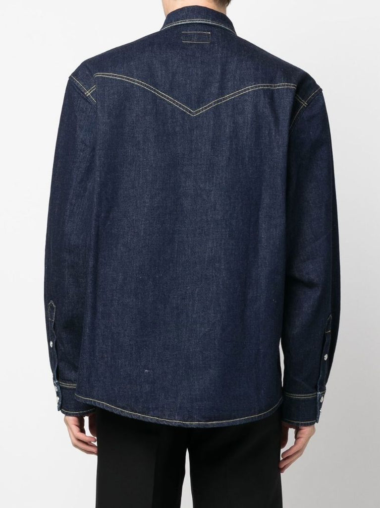Blue Western Denim Shirt