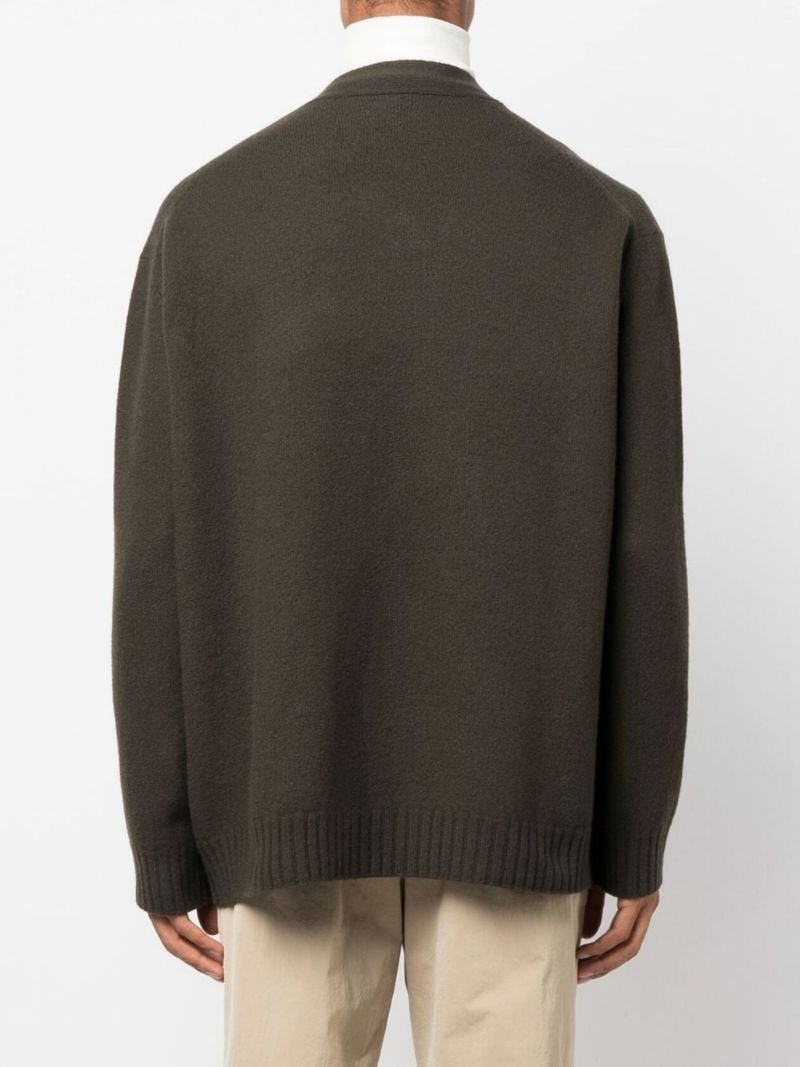 Green Wool Cardigan