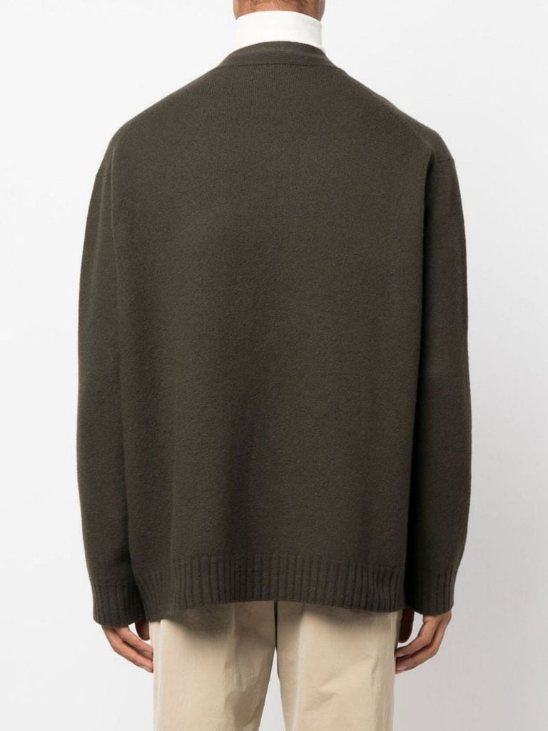 Green Wool Cardigan