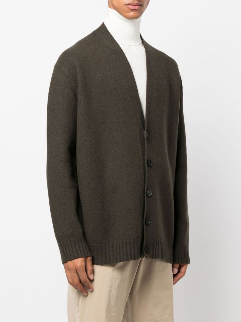 Green Wool Cardigan