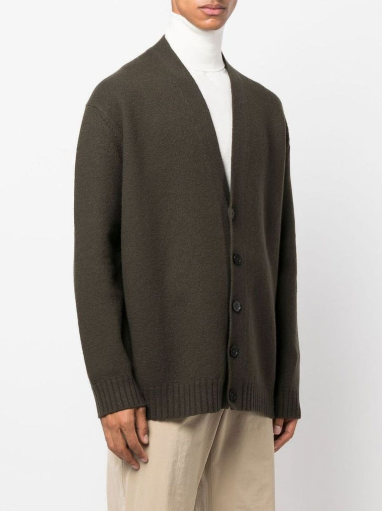 Green Wool Cardigan