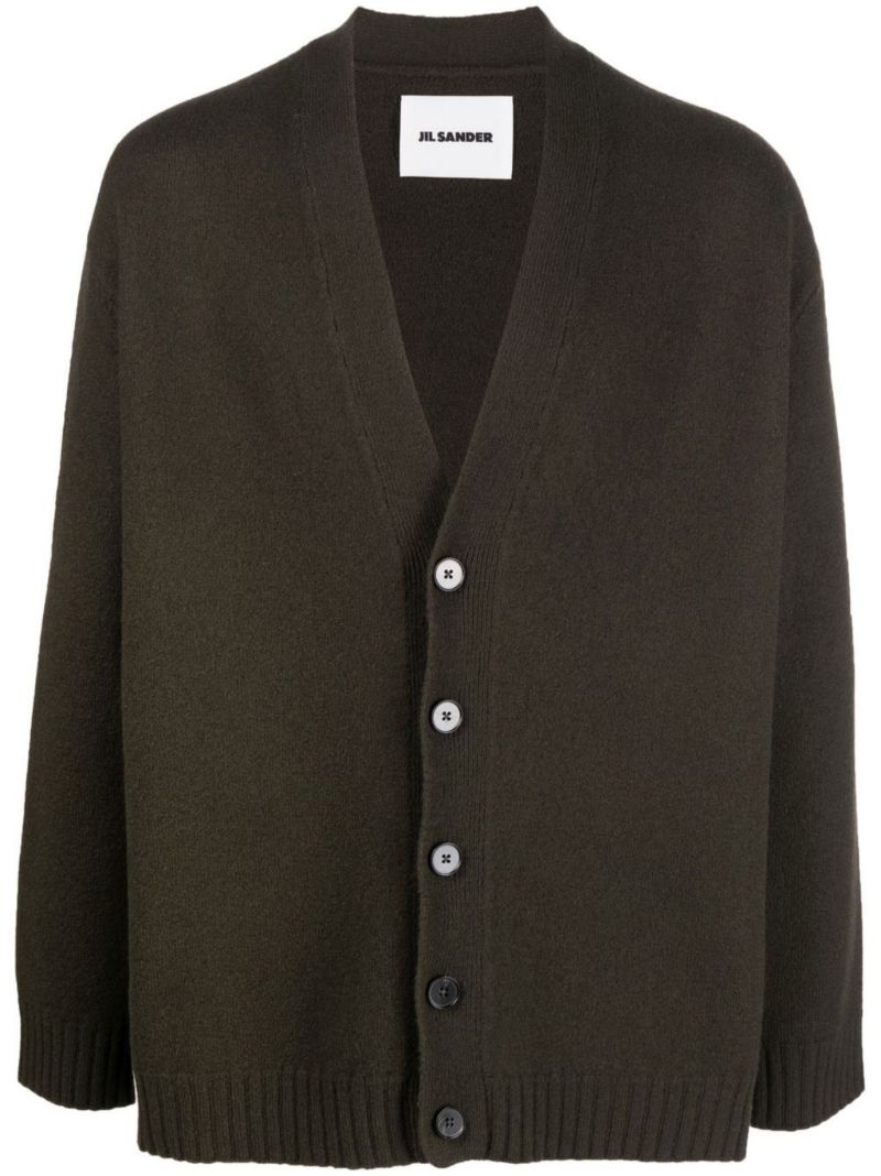 Green Wool Cardigan