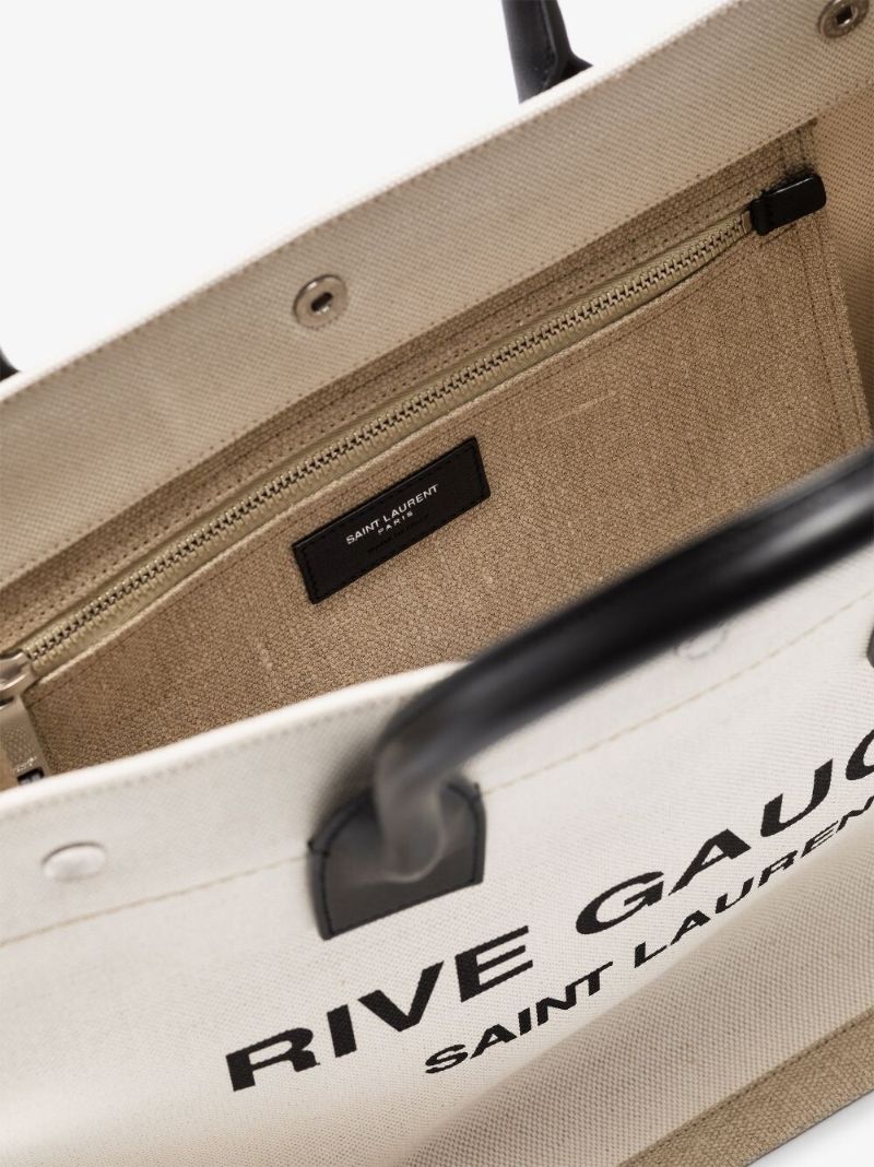 Neutral Rive Gauche Small Tote Bag