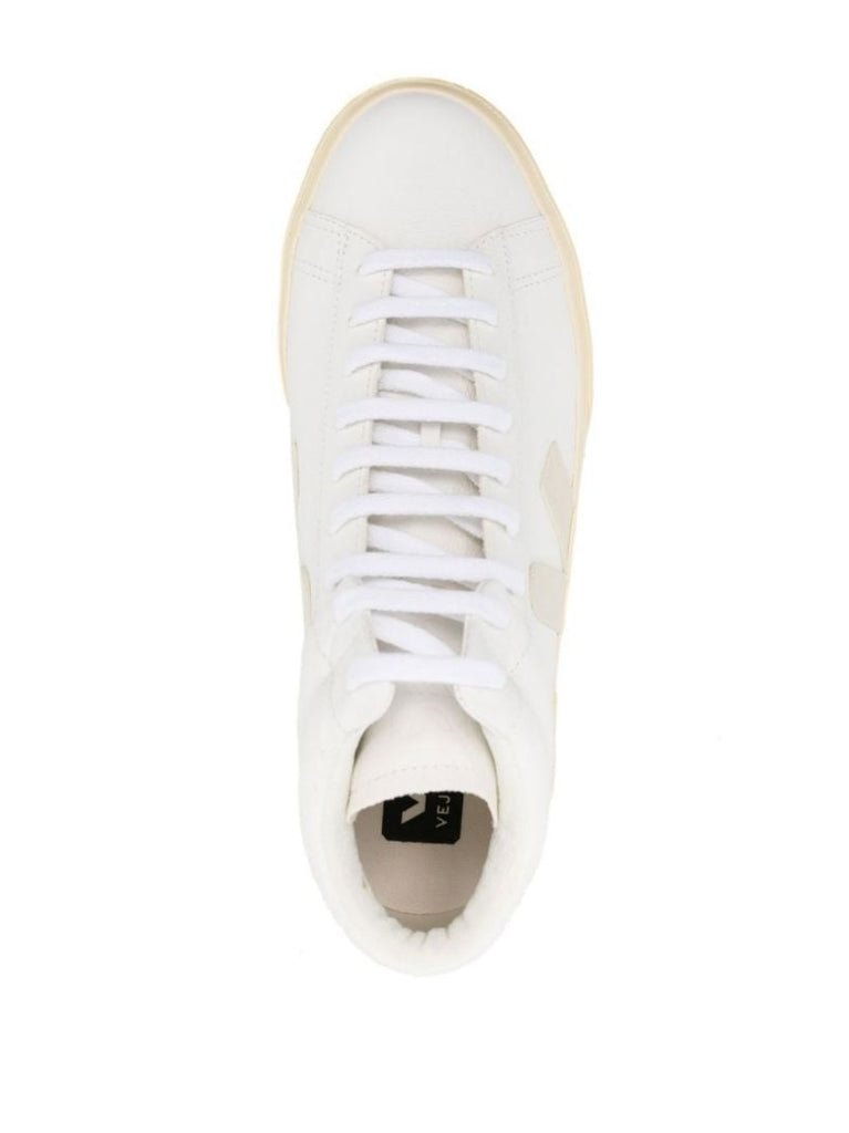 White Minotaur Leather High-top Sneakers