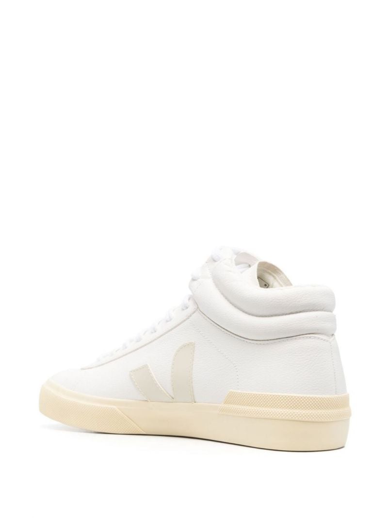 White Minotaur Leather High-top Sneakers