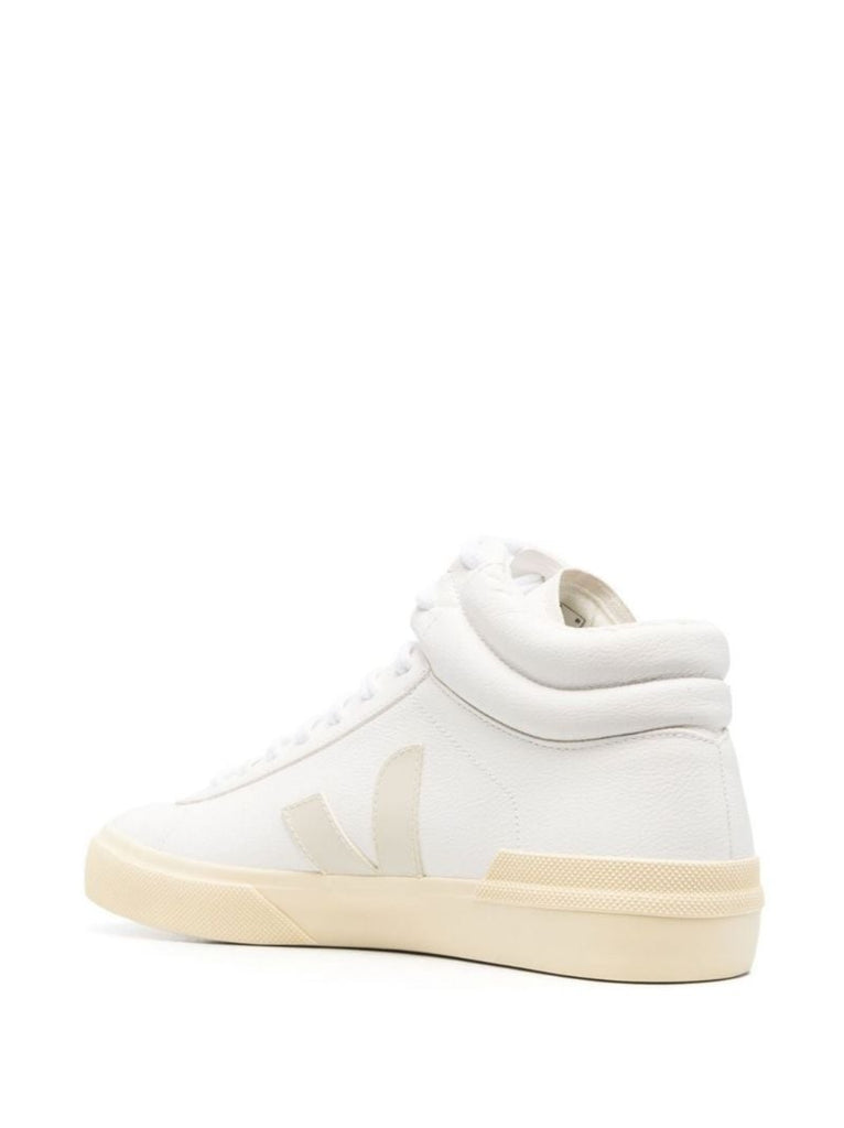 White Minotaur Leather High-top Sneakers