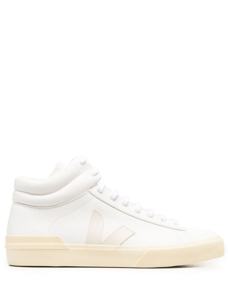 White Minotaur Leather High-top Sneakers