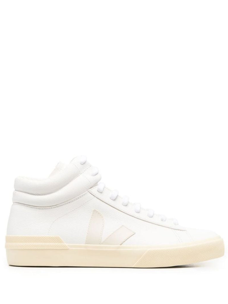 White Minotaur Leather High-top Sneakers