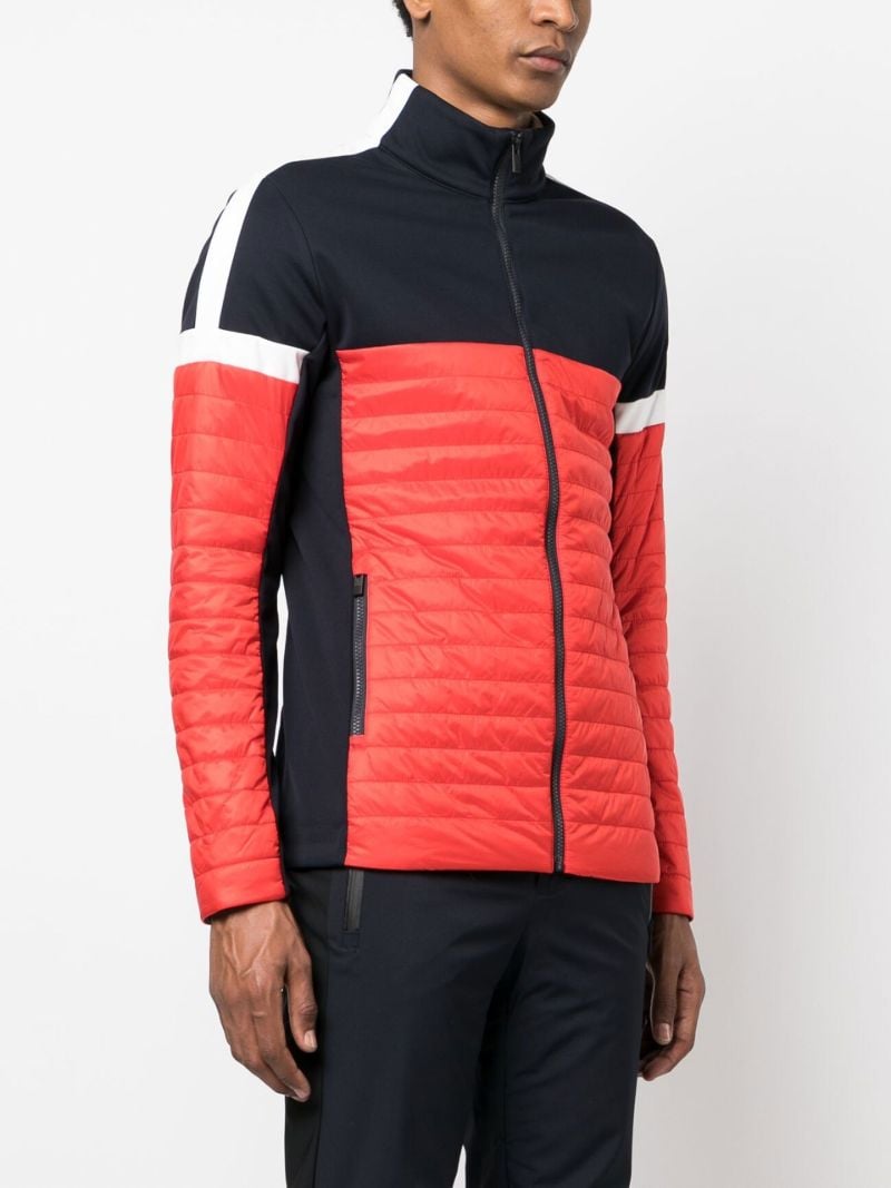 Red Estaris Colourblock Quilted Jacket