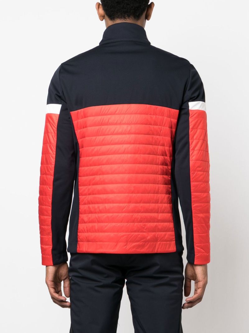 Red Estaris Colourblock Quilted Jacket