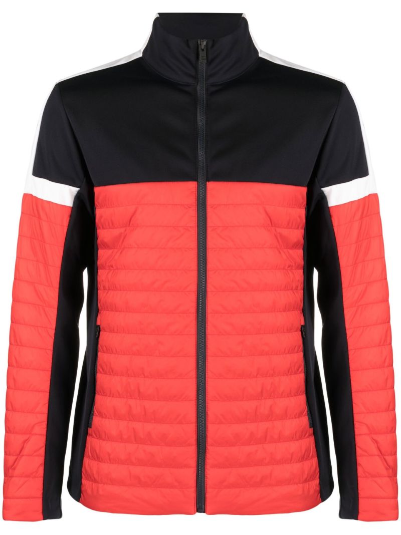 Red Estaris Colourblock Quilted Jacket
