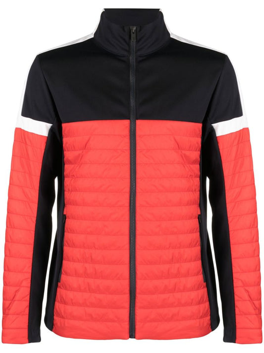 Red Estaris Colourblock Quilted Jacket