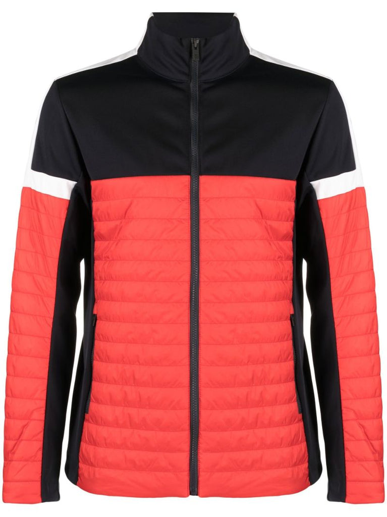 Red Estaris Colourblock Quilted Jacket