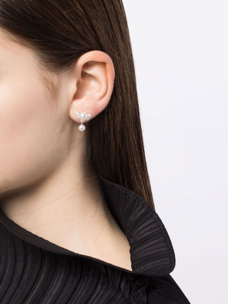 14k Yellow Gold Grande Chambre De Perle Pearl Earrings