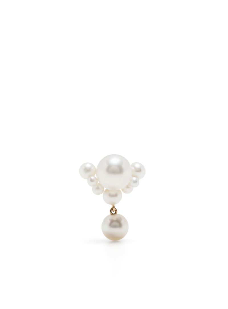 14k Yellow Gold Grande Chambre De Perle Pearl Earrings