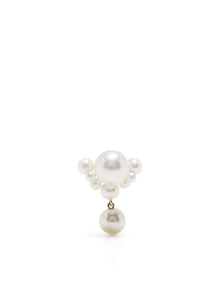 14k Yellow Gold Grande Chambre De Perle Pearl Earrings