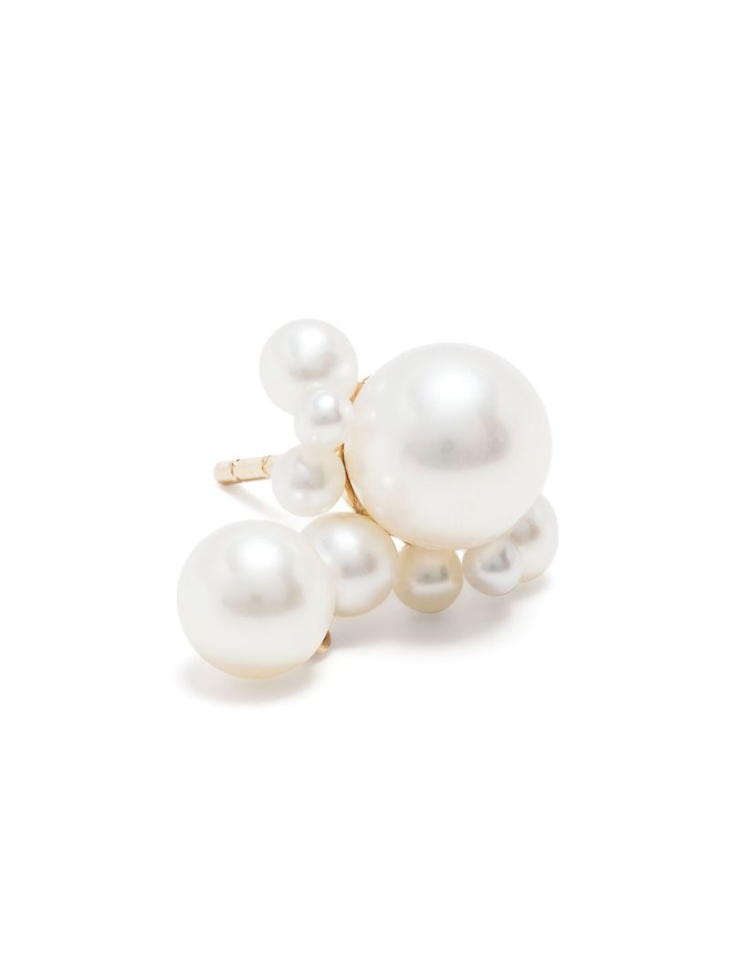 14k Yellow Gold Grande Chambre De Perle Pearl Earrings