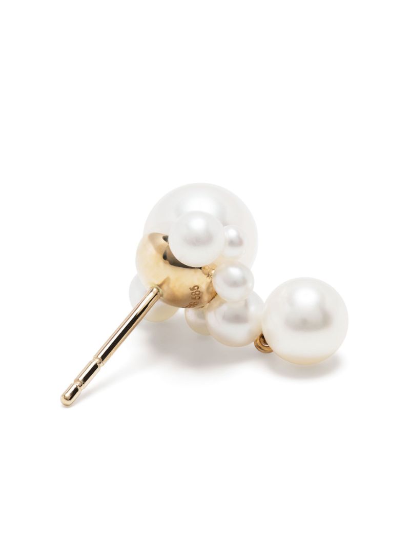 14k Yellow Gold Grande Chambre De Perle Pearl Earrings