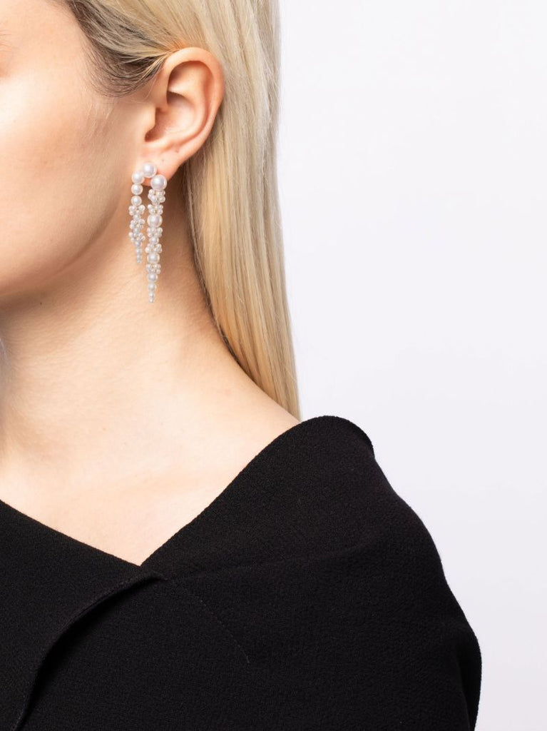 14k Yellow Gold Grand Palais De Nuit Pearl Single Drop Earring